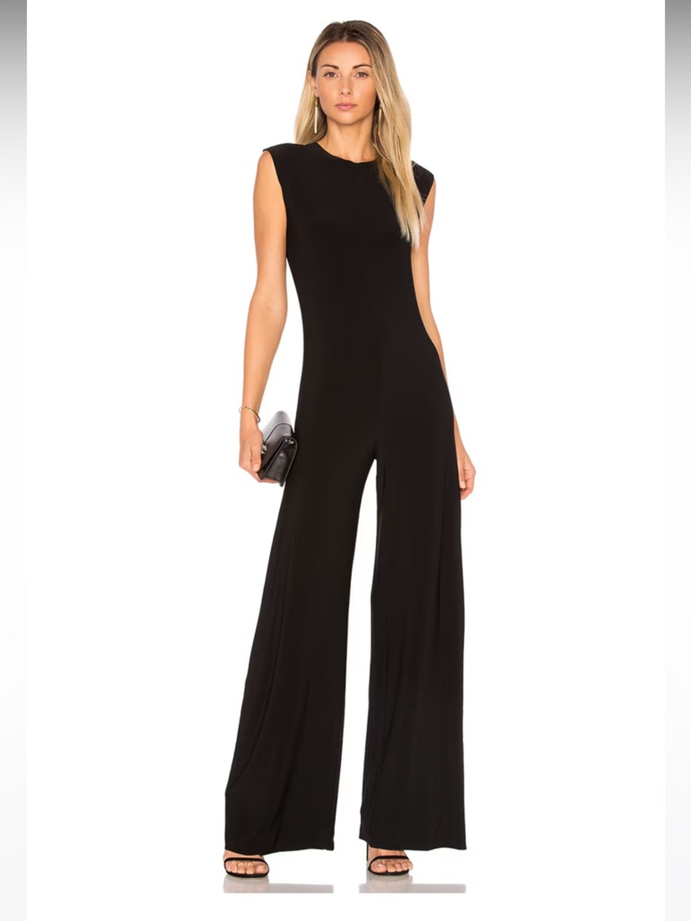 NWOT Norma Kamali x lifestyle Black Sleeveless  Jumpsuit